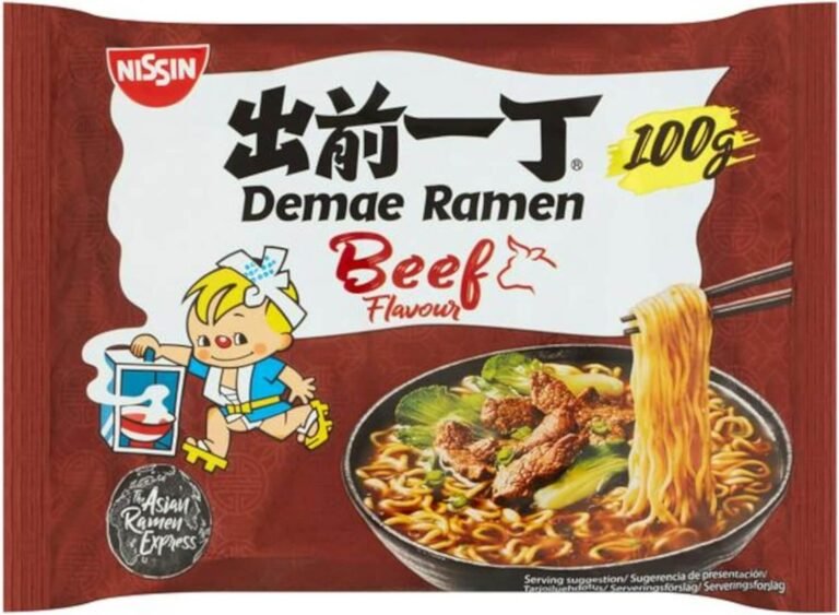 Greitai paruošiami ramen makaronai NISSIN Beef