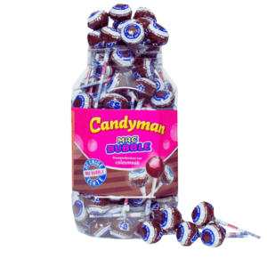 Čiulpinukas su guma CANDYMAN (Kolos sk.), 15g