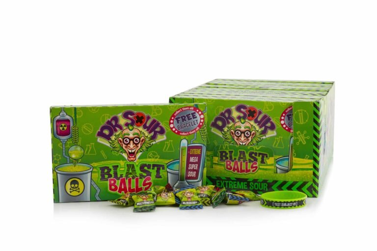 Rūgštūs kramtomi saldainiai DR. SOUR Blast Balls, 90g