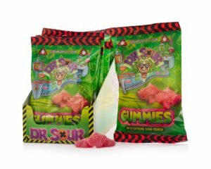 Rūgštūs guminukai DR. SOUR Strawberry, 200g