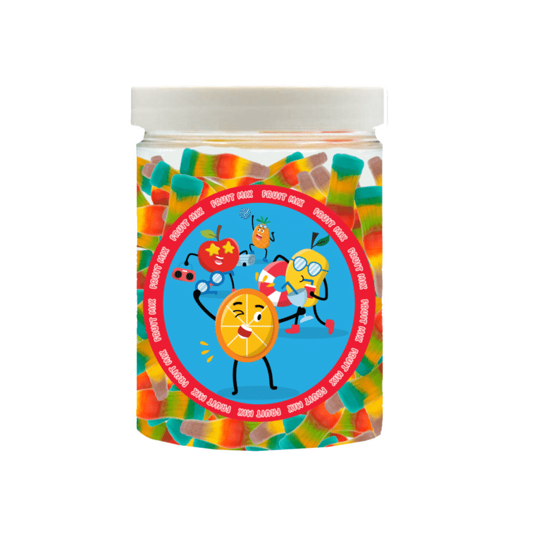 Guminukai YUMMY GUMMY (Buteliukų form., Įvairių vaisių sk.) 200g