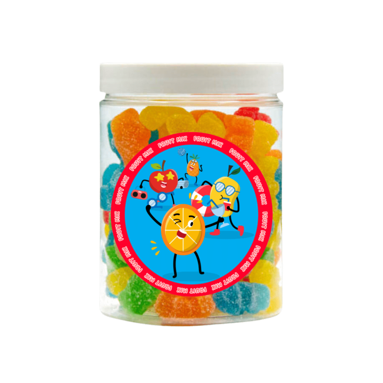 Guminukai cukruje YUMMY GUMMY (Teddy Bears form., Įvairių vaisių sk.) 200g