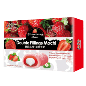 Dvigubo užpilimo pyragėliai Mochi BAMBOO HOUSE (Braškių sk.) 180g