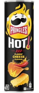 Traškučiai PRINGLES Hot Flamin' Cheese