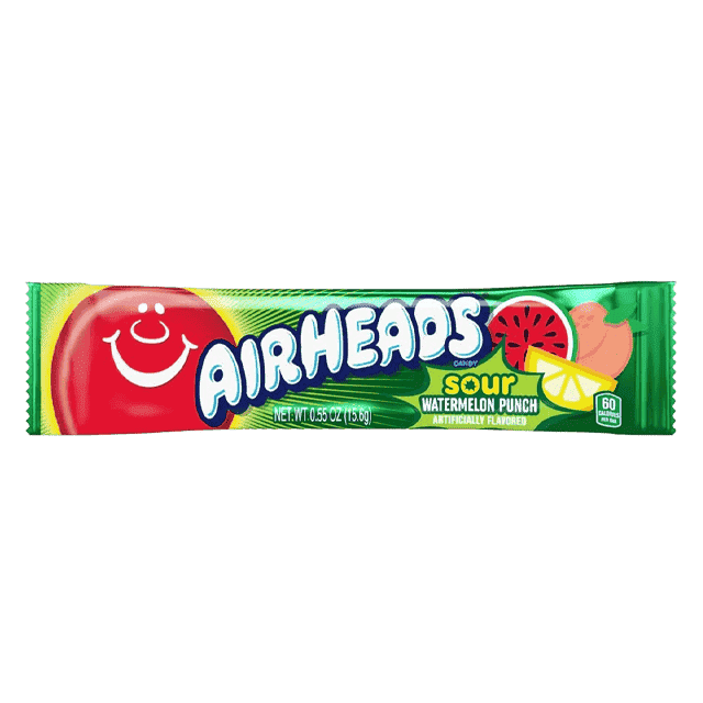 Kramtomas saldainis AIRHEADS Sour Watermelon Punch