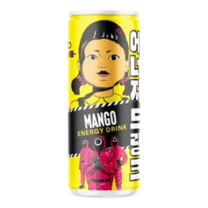 Gazuotas energinis gėrimas SQUID GAME Mango