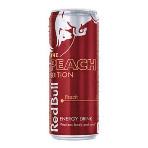Gazuotas energinis gėrimas RED BULL Peach Edition