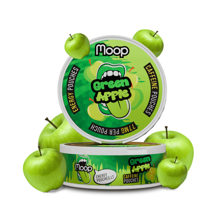 Kofeino maišeliai MOOP Green Apple